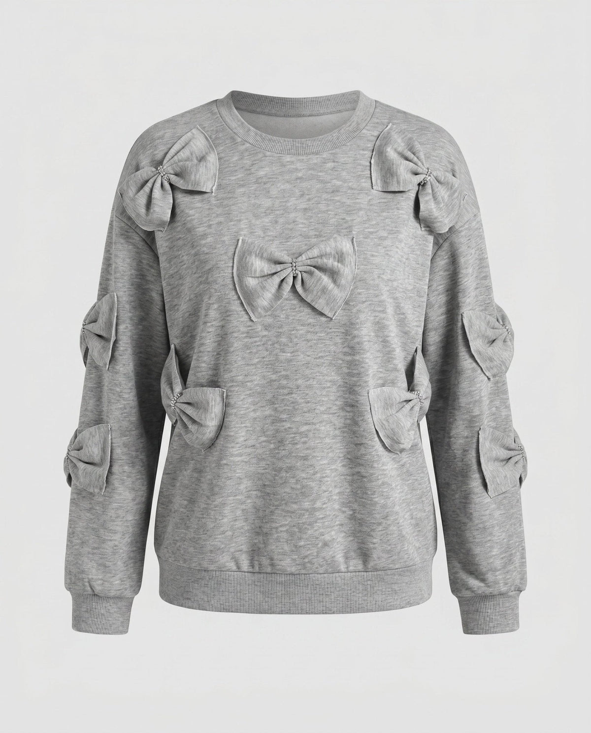 Women's sweatshirt with playful bow design - Chichicherry