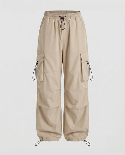 Women's Utility Street Pants with Patch Pockets - Apricot colorway