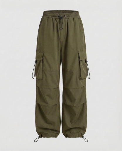 Women's Utility Street Pants with Patch Pockets - Olive Green colorway