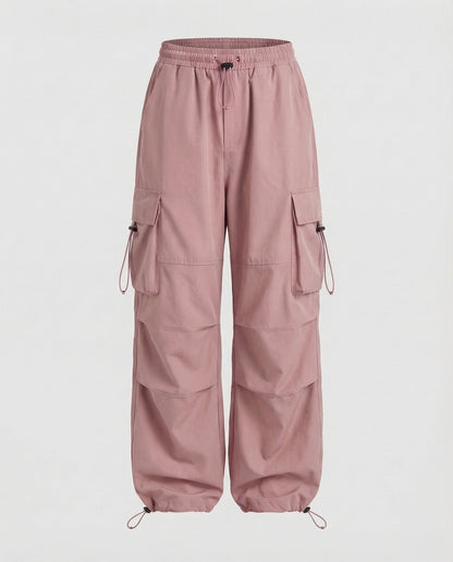 Women's Utility Street Pants with Patch Pockets - Pink colorway