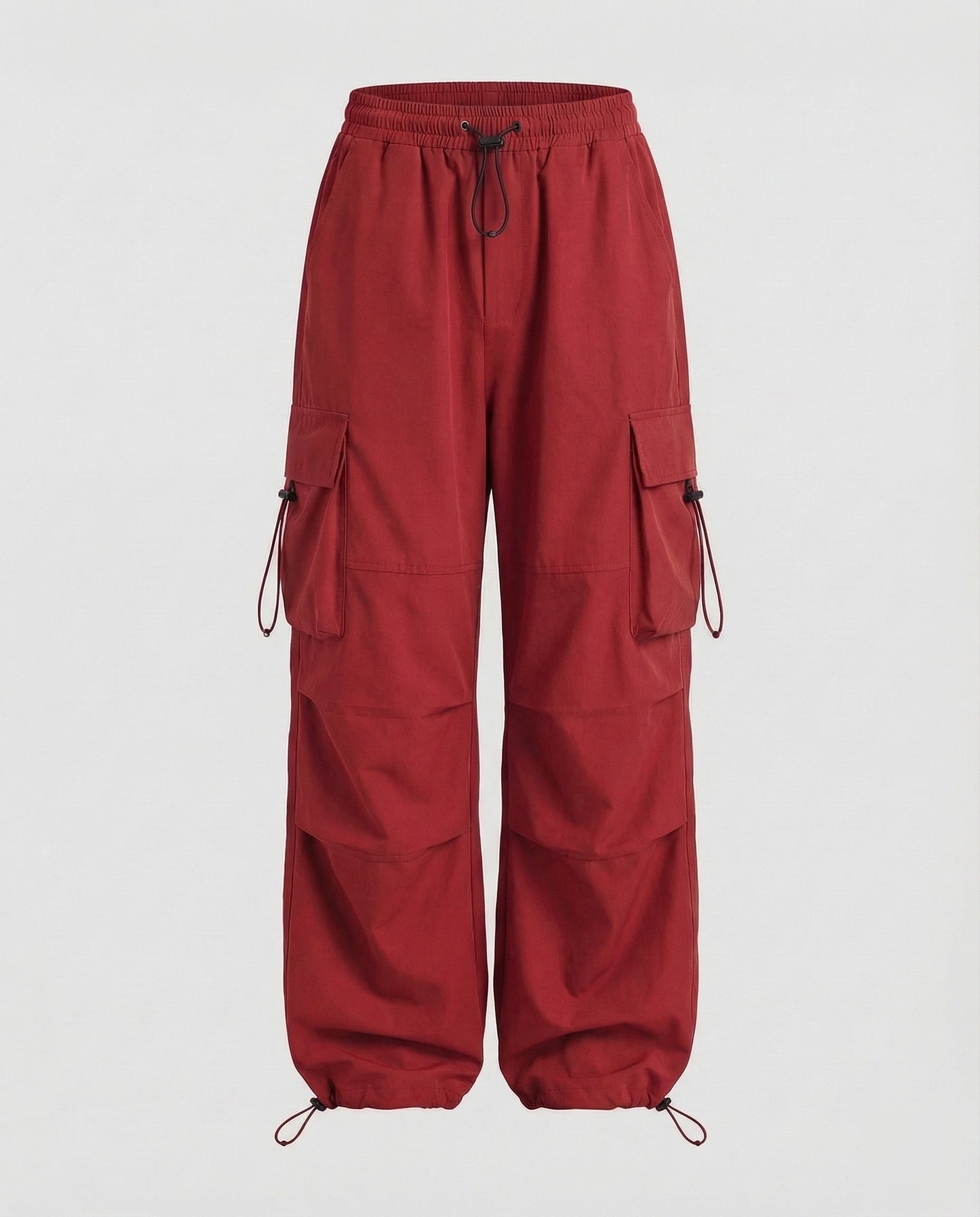 Women's Utility Street Pants with Patch Pockets - Red colorway